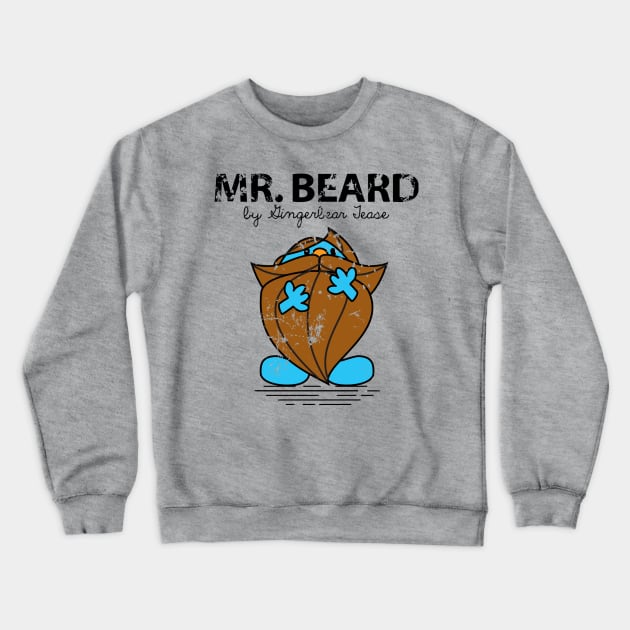 MR. BEARD Crewneck Sweatshirt by GingerbearTease